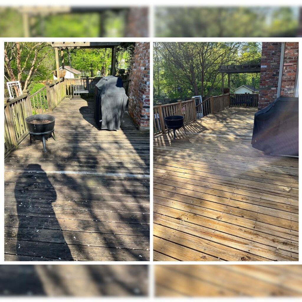 Deck cleaning in Madison, AL