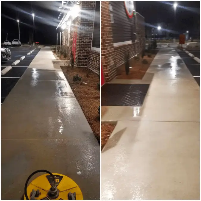 commercial pressure washing